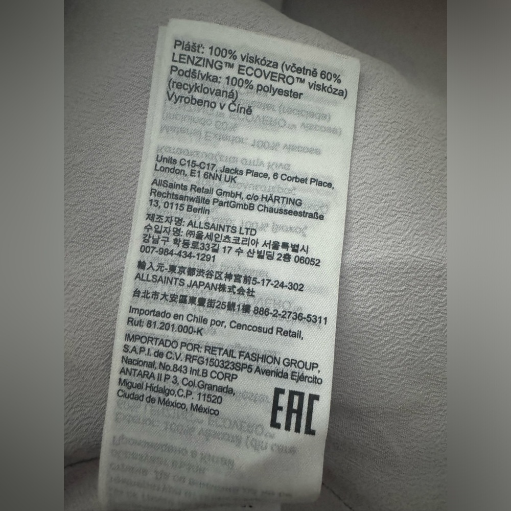ALL SAINTS  Thallo Kuroyuri-Print Woven Mini Dress - Picture 15 of 16